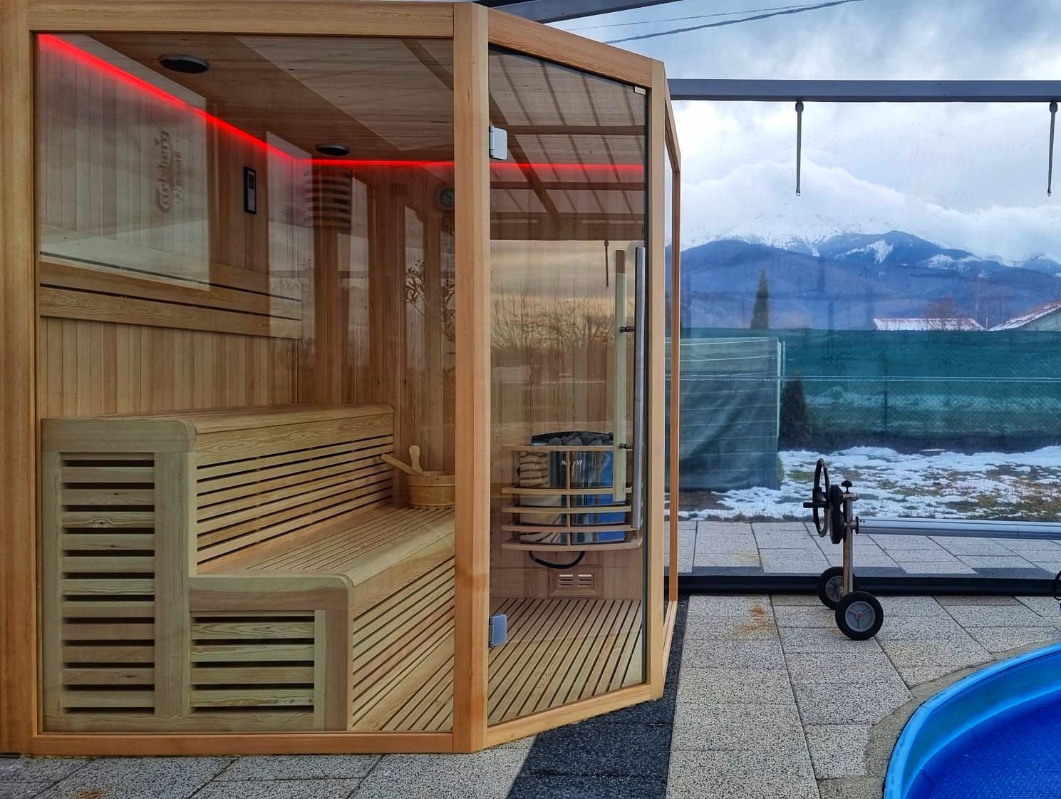 Sauna este o facilitate de care beneficiezi la cazarea in Cabana Supporter Avrig